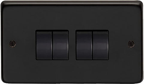 From The Anvil's Matt Black 10 Amp Switched Socket