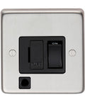 From The Anvil's Satin Stainless Steel 13 Amp Fused Switch + Flex