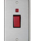 From The Anvil's Satin Stainless Steel Double Plate Cooker Switch