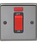 From The Anvil's Black Nickel Single Plate Cooker Switch