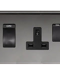 From The Anvil's Black Nickel 45 Amp Switch & Socket