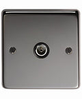 From The Anvil's Black Nickel TV Socket