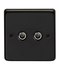 From The Anvil's Matt Black TV Socket