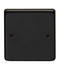 From The Anvil's Matt Black Single Blank Plate