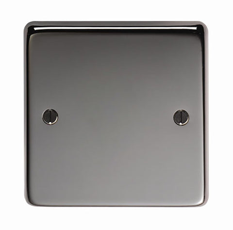 From The Anvil's Black Nickel Single Blank Plate