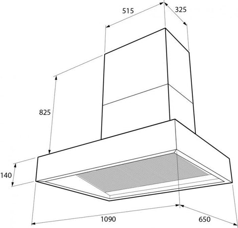 AGA 1090mm Slab Hood