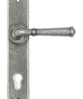 From The Anvil's Pewter Patina Regency Lever Espag. Lock Set