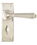 From The Anvil's Polished Nickel Hinton Lever Bathroom Set