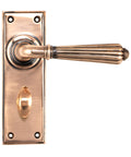 From The Anvil's Polished Bronze Hinton Lever Bathroom Set
