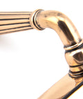 From The Anvil's Polished Bronze Hinton Slimline Lever Espag. Lock Set