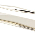 From The Anvil's Polished Nickel Art Deco Pull Handle on Backplate