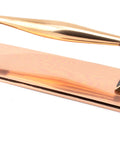 From The Anvil's Polished Bronze Art Deco Pull Handle on Backplate