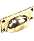 From The Anvil's Aged Brass Art Deco Drawer Pull