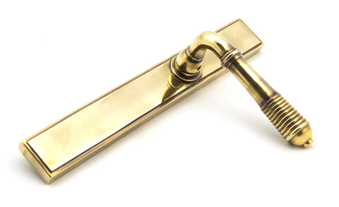 Reeded Slimline Lever Espag. Latch Set