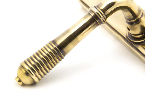 Reeded Slimline Lever Espag. Latch Set