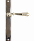 From The Anvil's Polished Nickel Reeded Slimline Lever Espag. Latch Set