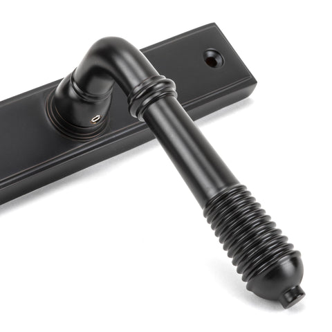 Reeded Slimline Lever Espag. Latch Set