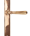 From The Anvil's Polished Bronze Newbury Slimline Lever Espag. Latch Set
