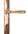 From The Anvil's Polished Bronze Newbury Slimline Lever Espag. Latch Set