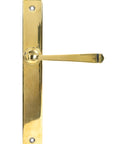 From The Anvil's Aged Brass Avon Slimline Lever Espag. Latch Set