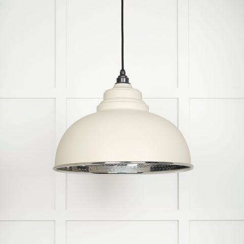 Hammered Nickel Harborne Pendant in Teasel