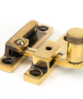 From The Anvil's Aged Brass Brompton Quadrant Fastener - Narrow