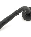 From The Anvil's Matt Black Hammered Newbury Lever on Rose Set (Sprung)