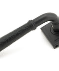 From The Anvil's Matt Black Hammered Newbury Lever on Rose Set (Sprung)
