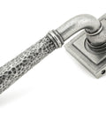 From The Anvil's Pewter Patina Hammered Newbury Lever on Rose Set (Sprung)