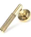 From The Anvil's Aged Brass Brompton Lever on Rose Set (Sprung)