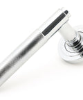 From The Anvil's Polished Chrome Brompton Lever on Rose Set (Sprung)