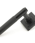 From The Anvil's Matt Black Brompton Lever on Rose Set (Sprung)