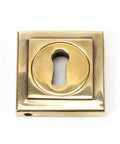 From The Anvil's Aged Brass Round Escutcheon