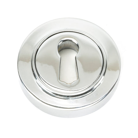 From The Anvil's Polished Chrome Round Escutcheon