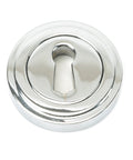 From The Anvil's Polished Chrome Round Escutcheon