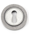 From The Anvil's Pewter Patina Round Escutcheon