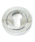 From The Anvil's Polished Chrome Round Euro Escutcheon