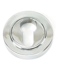 From The Anvil's Polished Chrome Round Euro Escutcheon