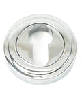 From The Anvil's Polished Chrome Round Euro Escutcheon