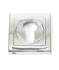 From The Anvil's Polished Chrome Round Euro Escutcheon