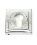From The Anvil's Polished Chrome Round Euro Escutcheon