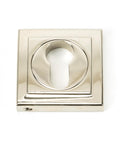 From The Anvil's Polished Nickel Round Euro Escutcheon
