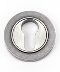 From The Anvil's Pewter Patina Round Euro Escutcheon