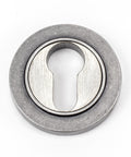From The Anvil's Pewter Patina Round Euro Escutcheon
