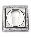 From The Anvil's Pewter Patina Round Euro Escutcheon
