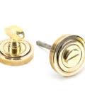 From The Anvil's Aged Brass Round Thumbturn Set