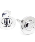 From The Anvil's Polished Chrome Round Thumbturn Set