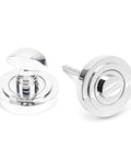 From The Anvil's Polished Chrome Round Thumbturn Set