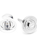 From The Anvil's Polished Chrome Round Thumbturn Set