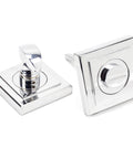 From The Anvil's Polished Chrome Round Thumbturn Set